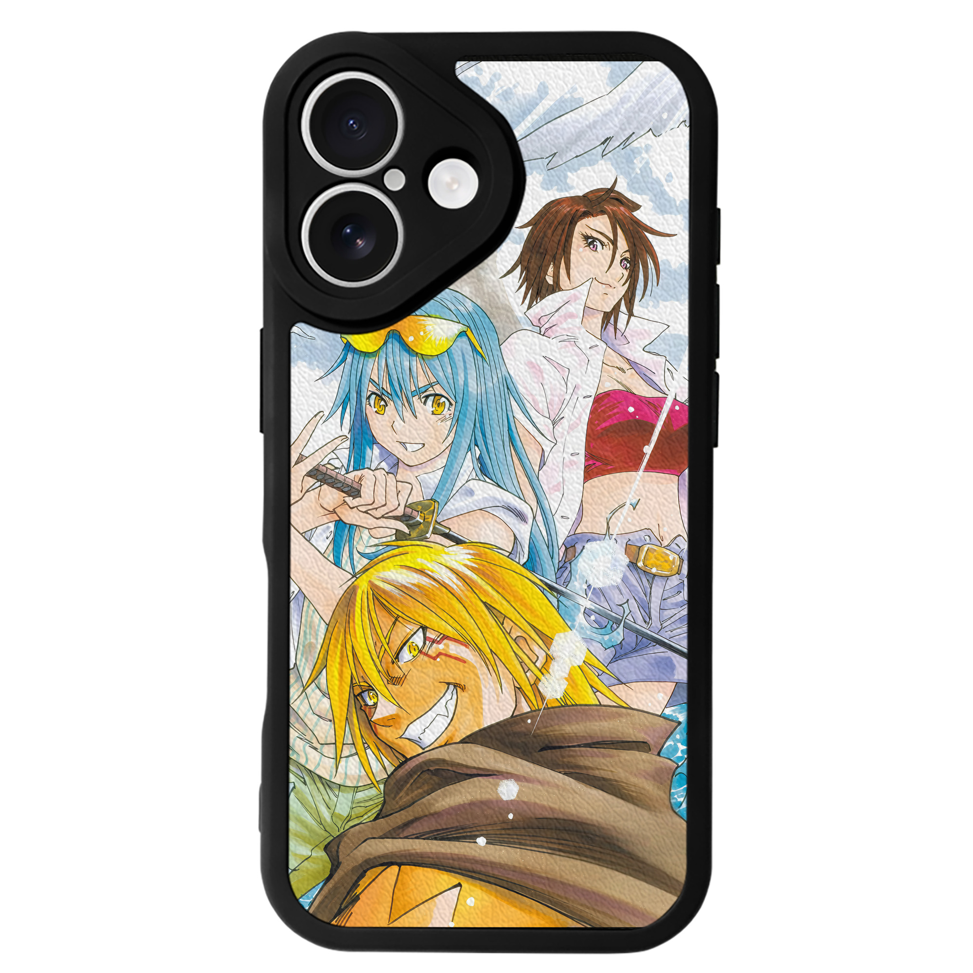 （画像用） 転スラ Regarding Reincarnated to Slime 【iPhone 16シリーズ対応】シリコンスマホケース（レザー調） 材質：シリコン